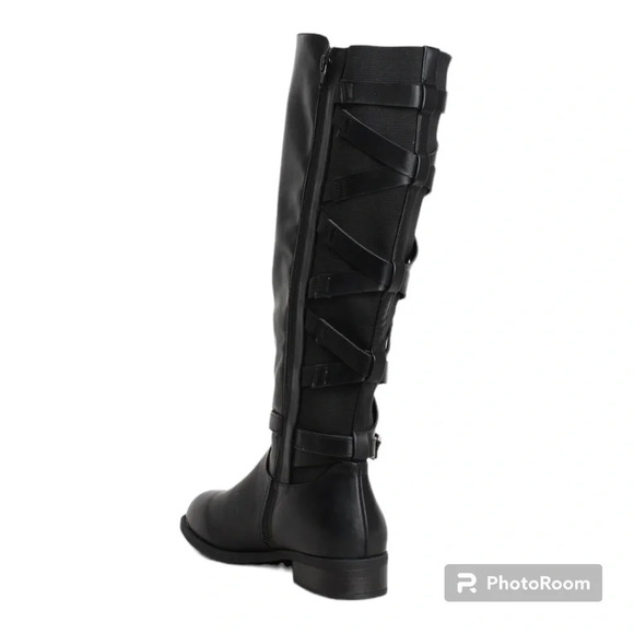 Thalia Sodi padded, buckle, accent, Gring rounded toe block, heel zip up… - Picture 3 of 4